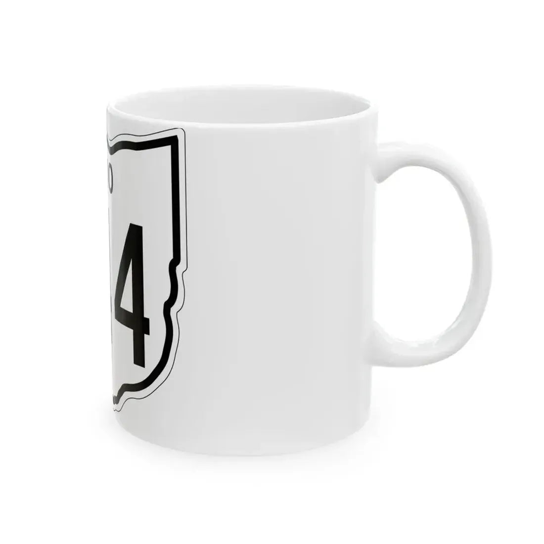 OH-544 1948 (Ohio) (Road Sign) White Coffee Mug - Go Mug Yourself