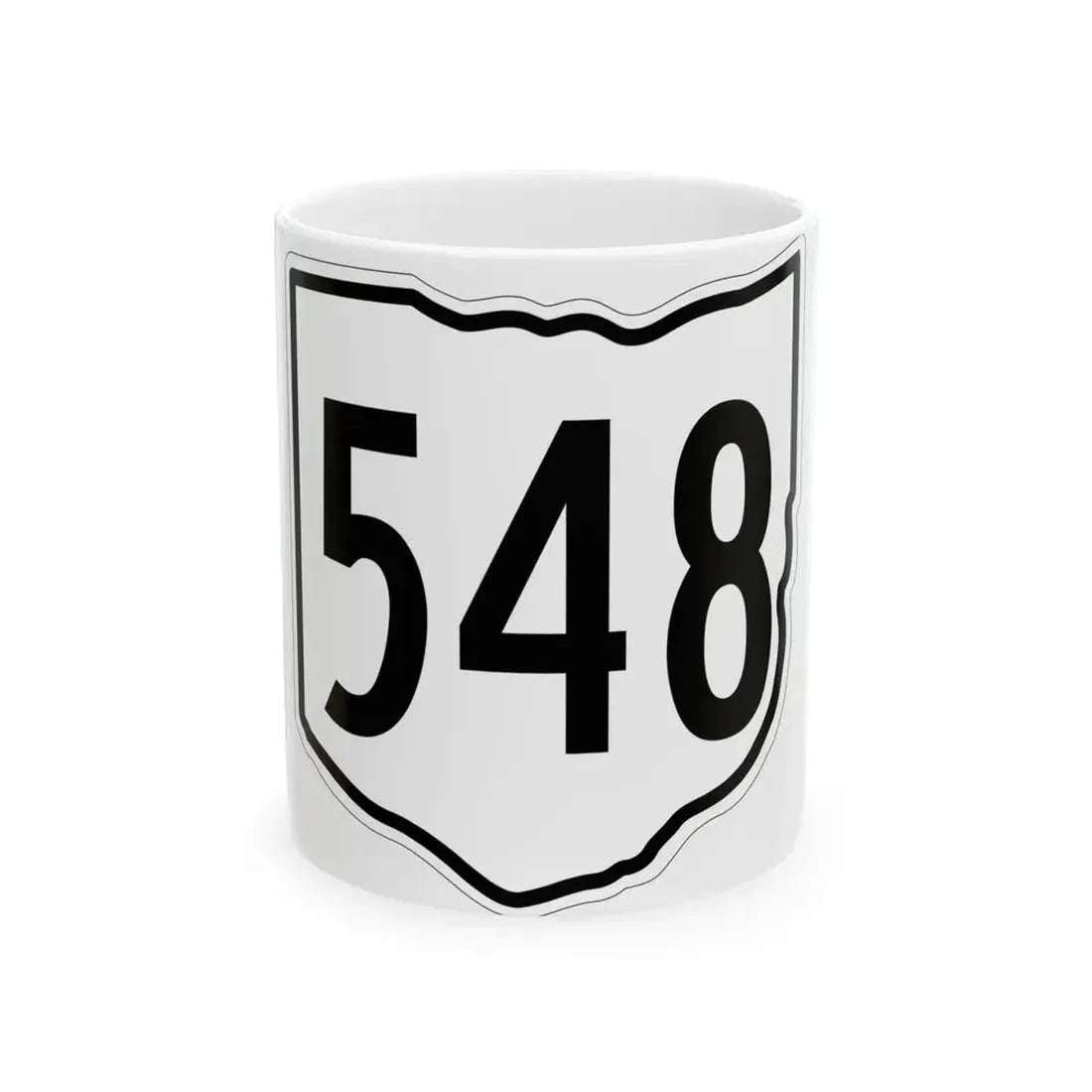 OH-548 1960 (Ohio) (Road Sign) White Coffee Mug 11oz - Go Mug Yourself