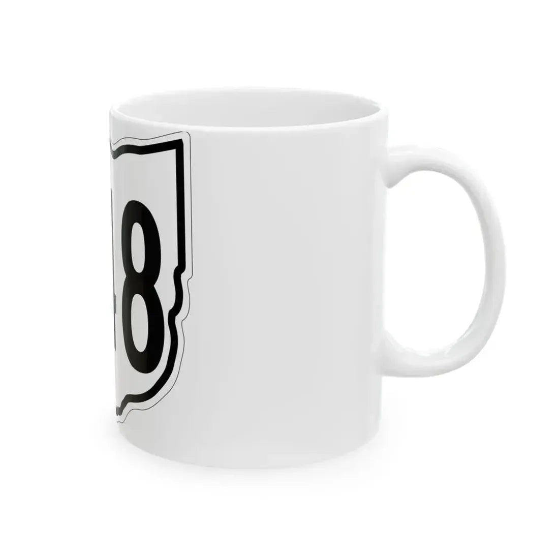 OH-548 1960 (Ohio) (Road Sign) White Coffee Mug - Go Mug Yourself