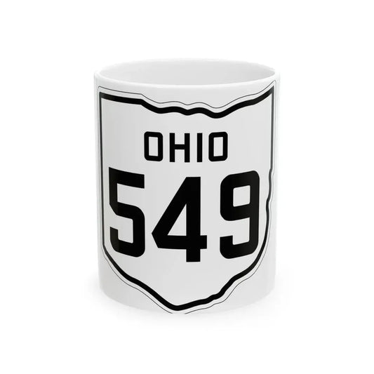 OH-549 1927 (Ohio) (Road Sign) White Coffee Mug 11oz - Go Mug Yourself
