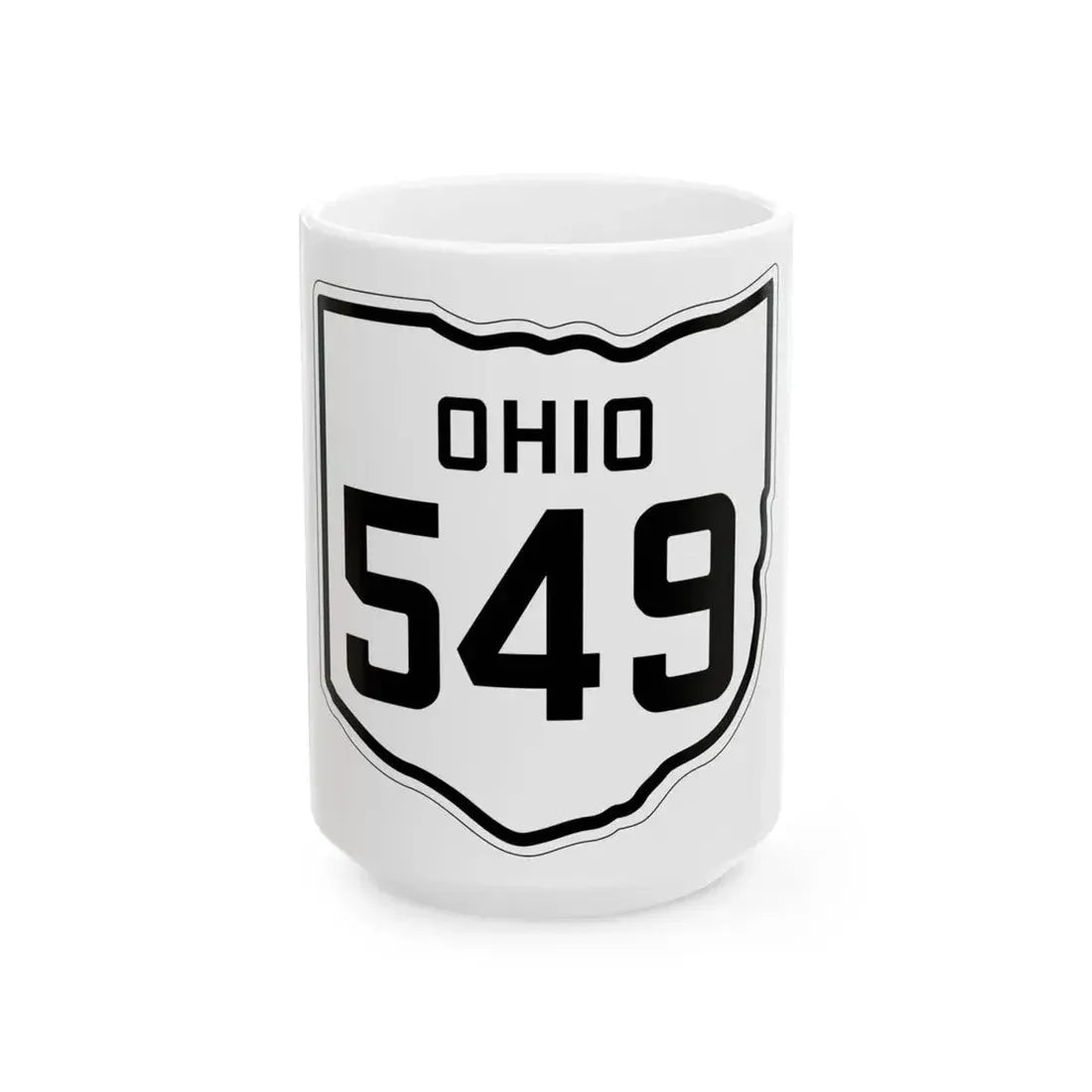 OH-549 1927 (Ohio) (Road Sign) White Coffee Mug 15oz - Go Mug Yourself