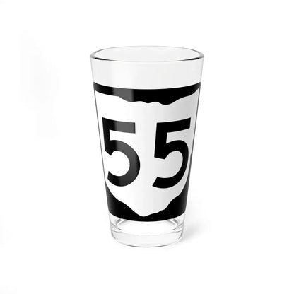 OH-55 (Ohio) (Road Sign) Pint Glss 16oz 16oz - Go Mug Yourself