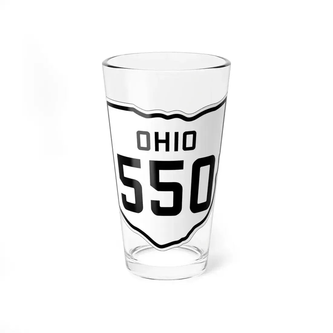 OH-550 1927 (Ohio) (Road Sign) Pint Glass 16oz 16oz - Go Mug Yourself