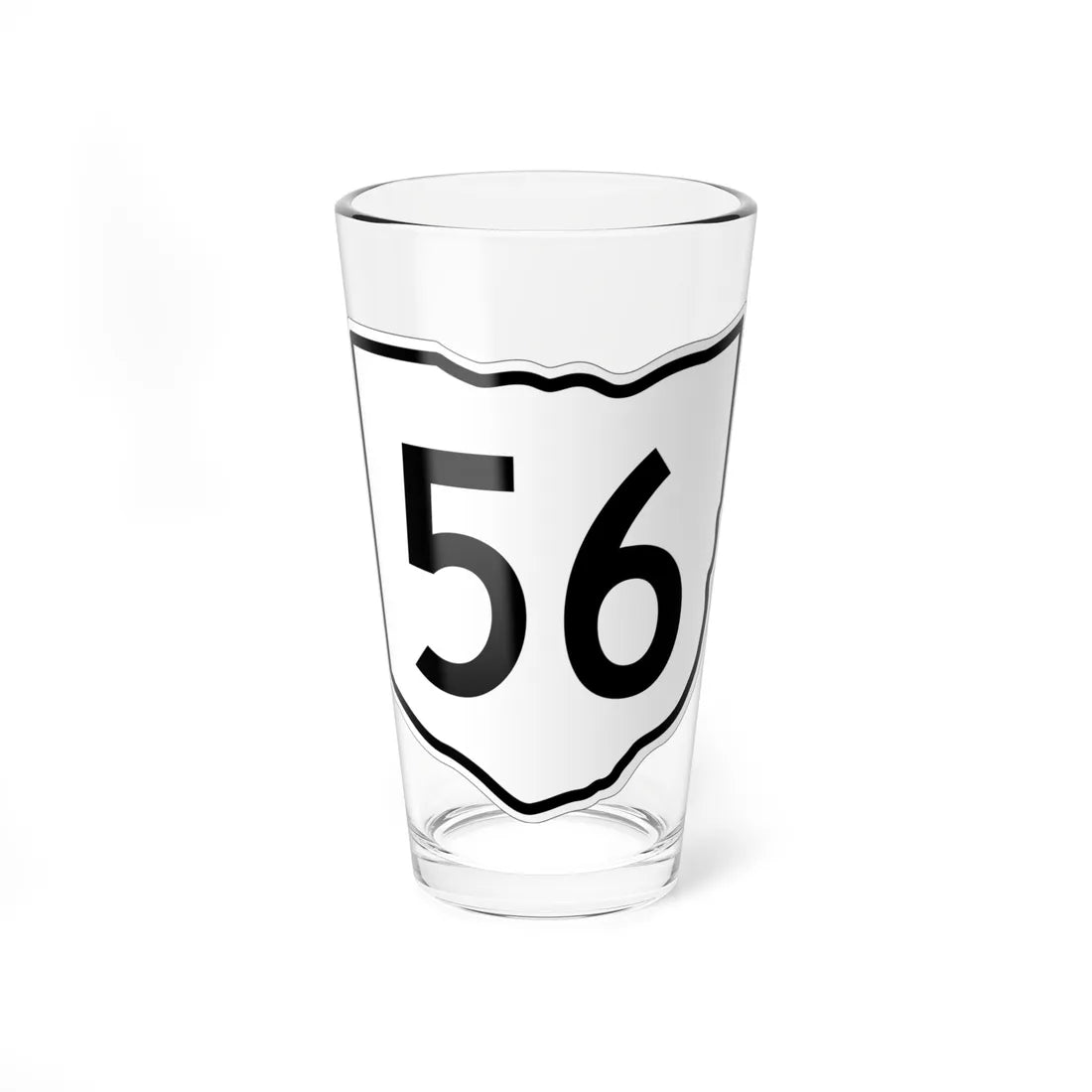 OH-56 1960 (Ohio) (Road Sign) Pint Glss 16oz 16oz - Go Mug Yourself