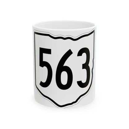 OH-563 1960 (Ohio) (Road Sign) White Coffee Mug 11oz - Go Mug Yourself