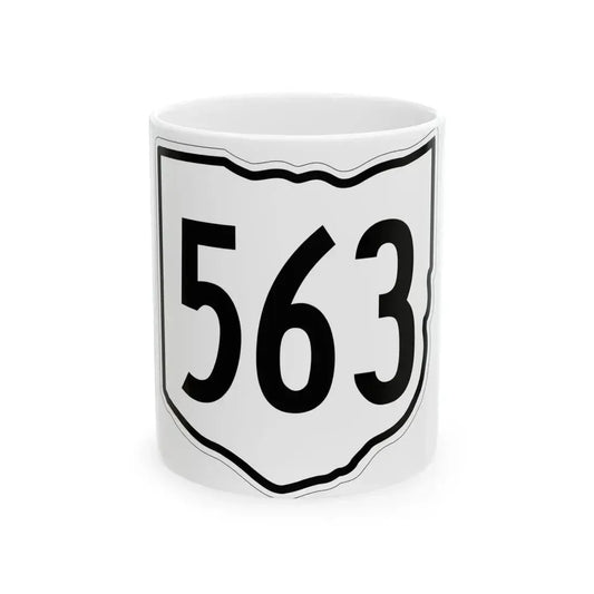 OH-563 1960 (Ohio) (Road Sign) White Coffee Mug 11oz - Go Mug Yourself