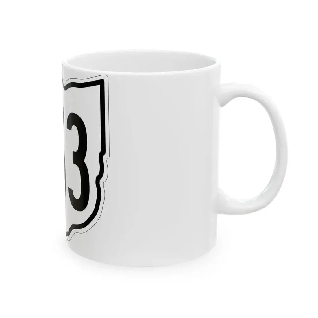 OH-563 1960 (Ohio) (Road Sign) White Coffee Mug - Go Mug Yourself