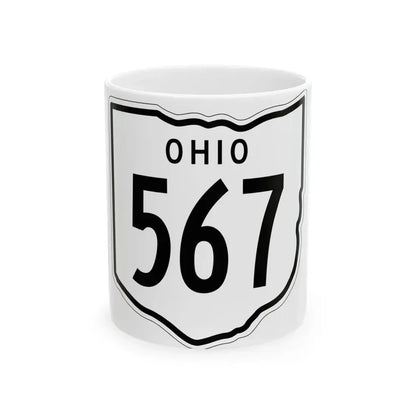OH-567 1948 (Ohio) (Road Sign) White Coffee Mug 11oz - Go Mug Yourself