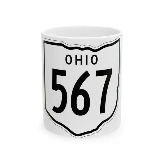 OH-567 1948 (Ohio) (Road Sign) White Coffee Mug 11oz - Go Mug Yourself