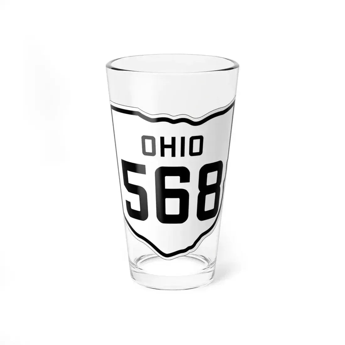 OH-568 1927 (Ohio) (Road Sign) Pint Glass 16oz 16oz - Go Mug Yourself