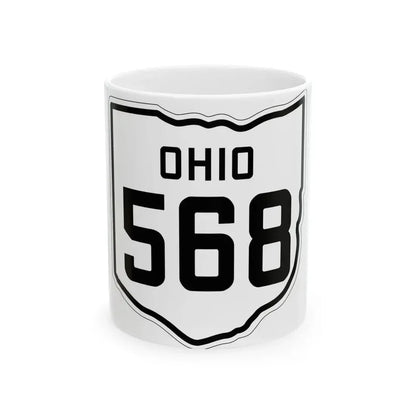 OH-568 1927 (Ohio) (Road Sign) White Coffee Mug 11oz - Go Mug Yourself