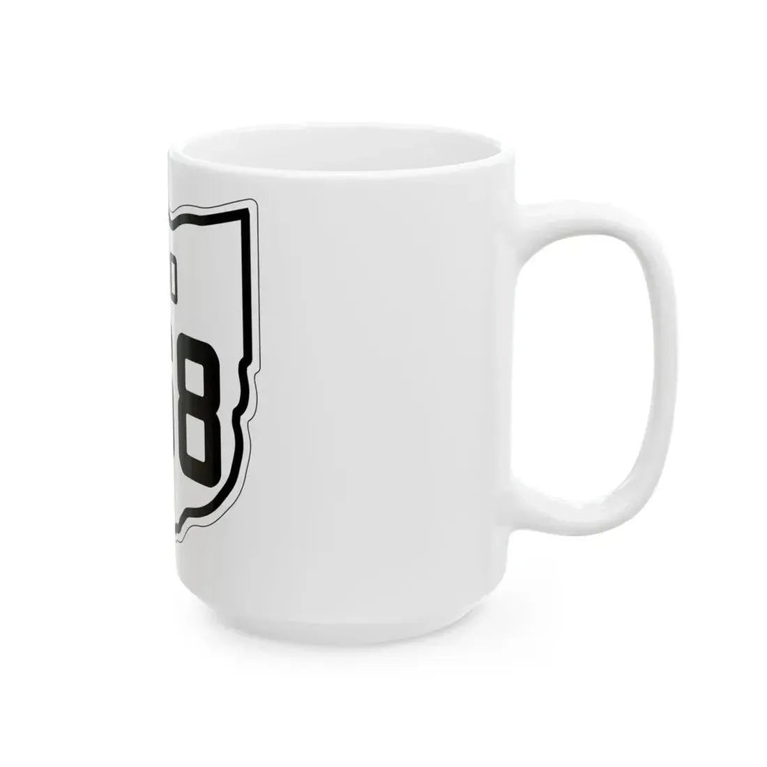 OH-568 1927 (Ohio) (Road Sign) White Coffee Mug - Go Mug Yourself