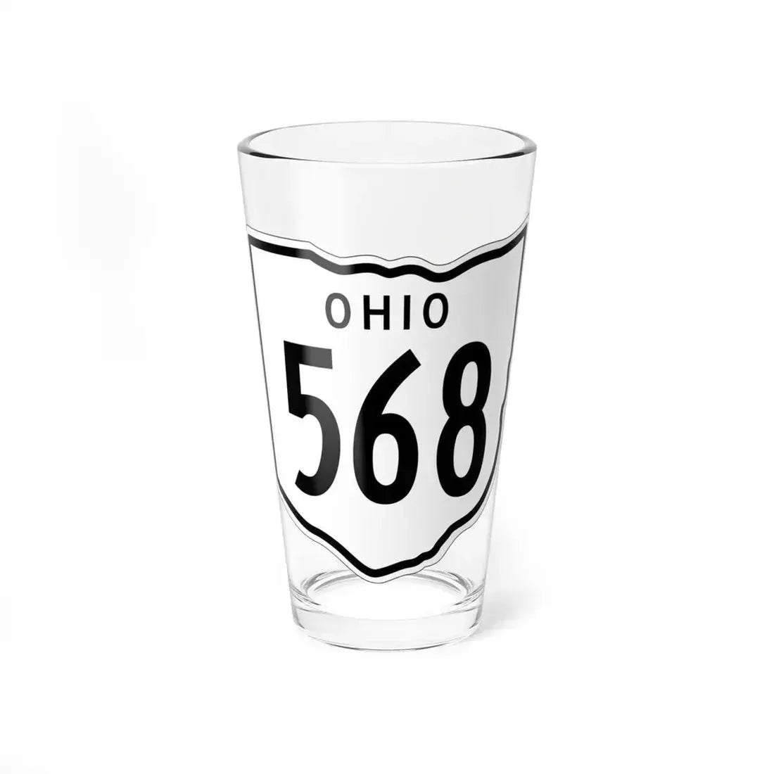 OH-568 1948 (Ohio) (Road Sign) Pint Glass 16oz 16oz - Go Mug Yourself