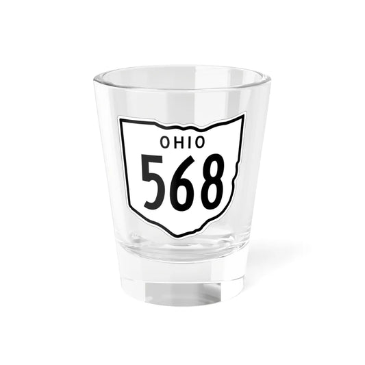 OH-568 1948 (Ohio) (Road Sign) Shot Glass 1.5oz 1.5oz - Go Mug Yourself