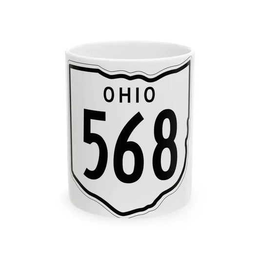 OH-568 1948 (Ohio) (Road Sign) White Coffee Mug 11oz - Go Mug Yourself