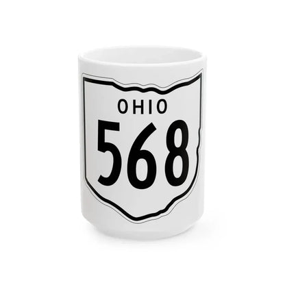 OH-568 1948 (Ohio) (Road Sign) White Coffee Mug 15oz - Go Mug Yourself