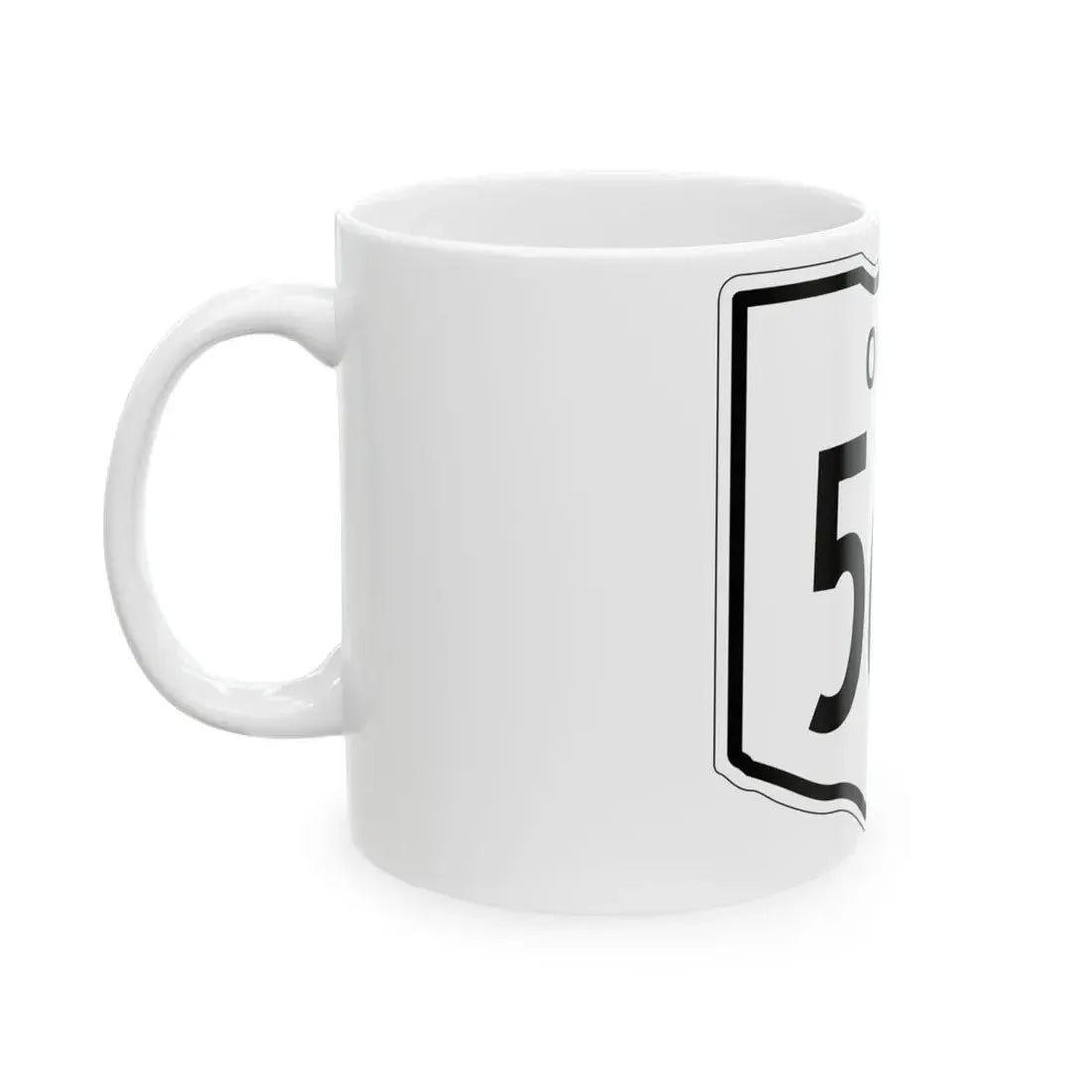 OH-568 1948 (Ohio) (Road Sign) White Coffee Mug - Go Mug Yourself
