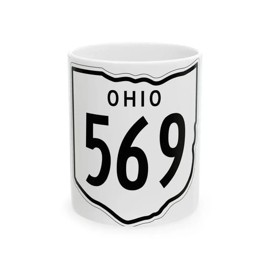 OH-569 1948 (Ohio) (Road Sign) White Coffee Mug 11oz - Go Mug Yourself
