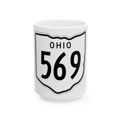 OH-569 1948 (Ohio) (Road Sign) White Coffee Mug 15oz - Go Mug Yourself
