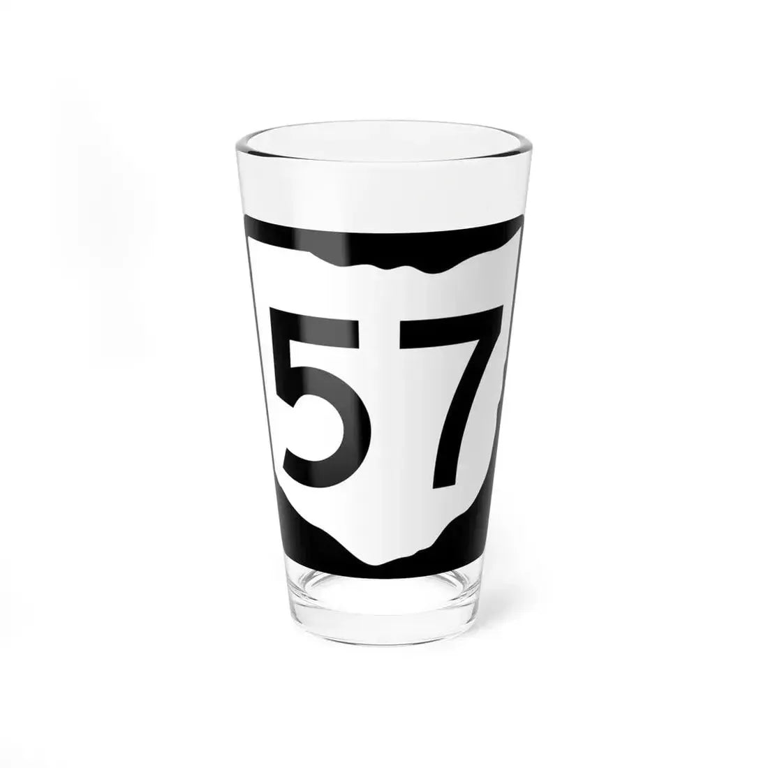 OH-57 (Ohio) (Road Sign) Pint Glass 16oz 16oz - Go Mug Yourself