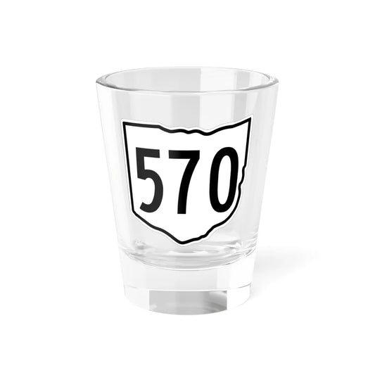 OH-570 1960 (Ohio) (Road Sign) Shot Glass 1.5oz 1.5oz - Go Mug Yourself