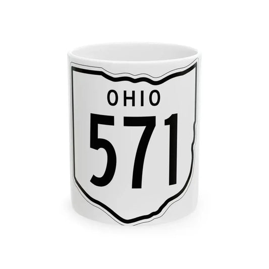 OH-571 1948 (Ohio) (Road Sign) White Coffee Mug 11oz - Go Mug Yourself