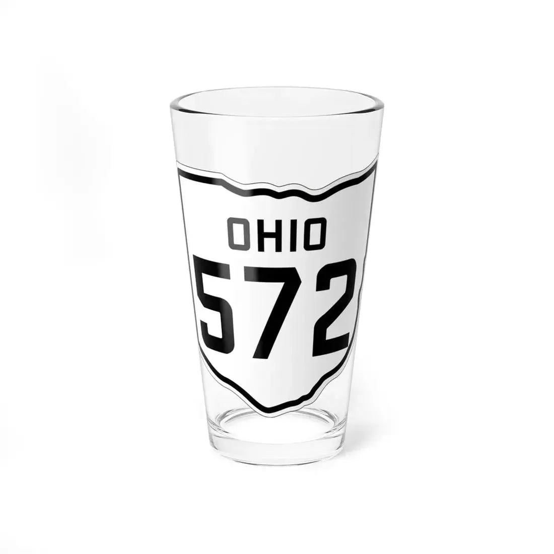 OH-572 1927 (Ohio) (Road Sign) Pint Glss 16oz 16oz - Go Mug Yourself