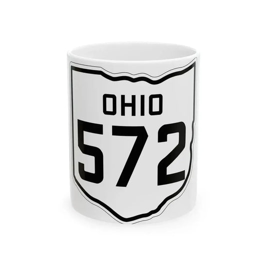 OH-572 1927 (Ohio) (Road Sign) White Coffee Mug 11oz - Go Mug Yourself