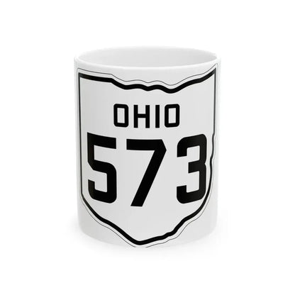 OH-573 1927 (Ohio) (Road Sign) White Coffee Mug 11oz - Go Mug Yourself