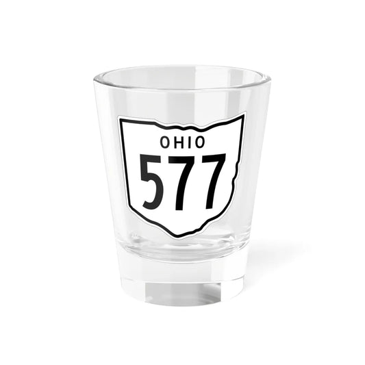 OH-577 1948 (Ohio) (Road Sign) Shot Glass 1.5oz 1.5oz - Go Mug Yourself