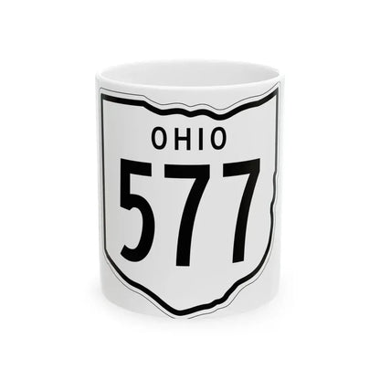 OH-577 1948 (Ohio) (Road Sign) White Coffee Mug 11oz - Go Mug Yourself