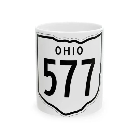OH-577 1948 (Ohio) (Road Sign) White Coffee Mug 11oz - Go Mug Yourself
