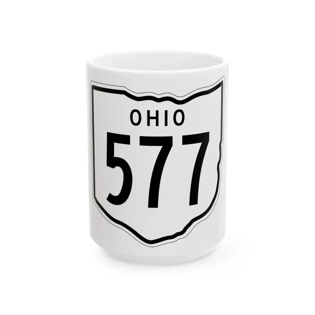 OH-577 1948 (Ohio) (Road Sign) White Coffee Mug 15oz - Go Mug Yourself