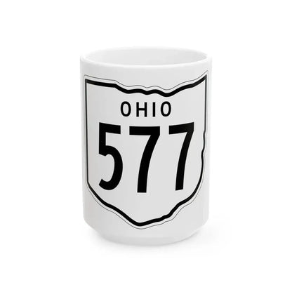 OH-577 1948 (Ohio) (Road Sign) White Coffee Mug 15oz - Go Mug Yourself