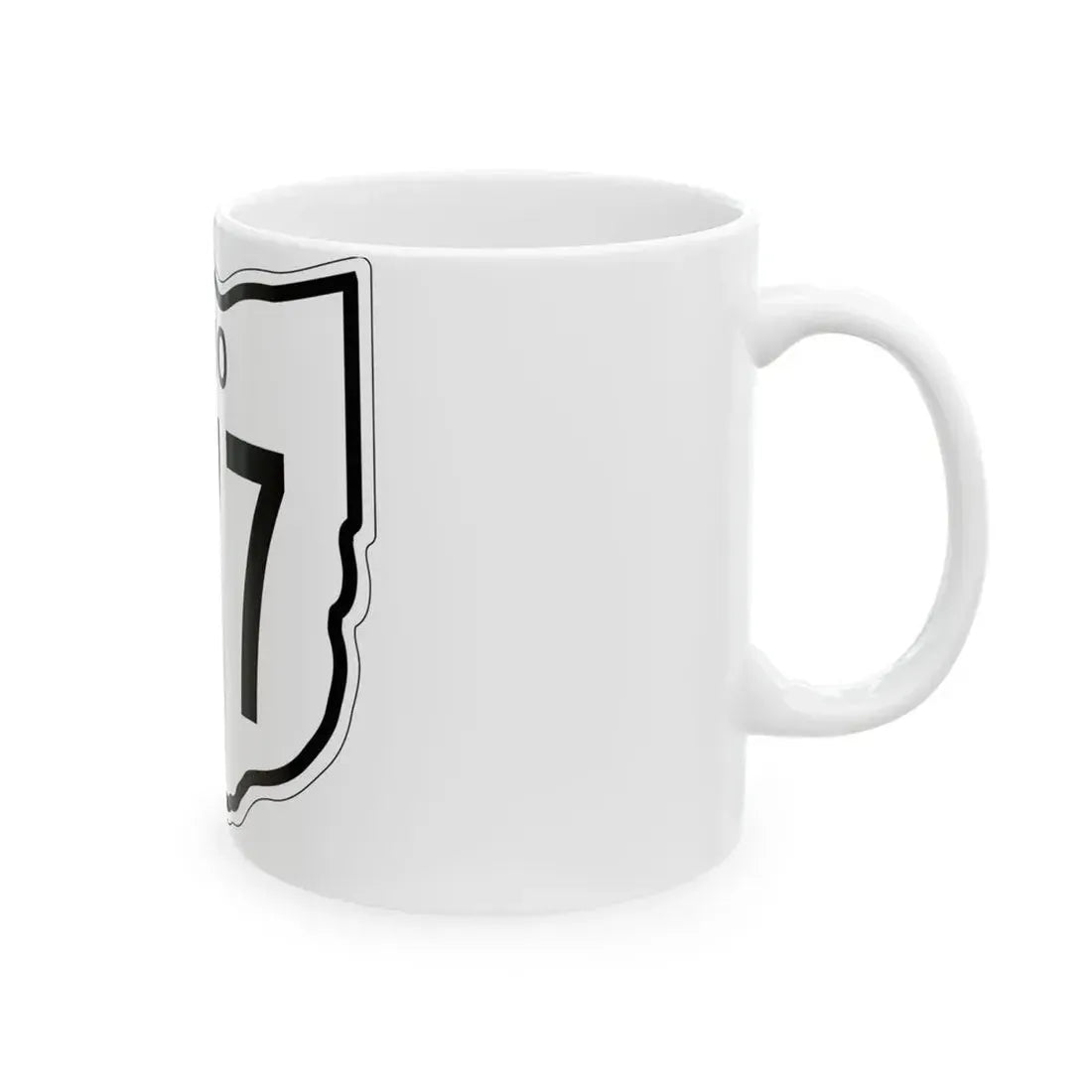 OH-577 1948 (Ohio) (Road Sign) White Coffee Mug - Go Mug Yourself