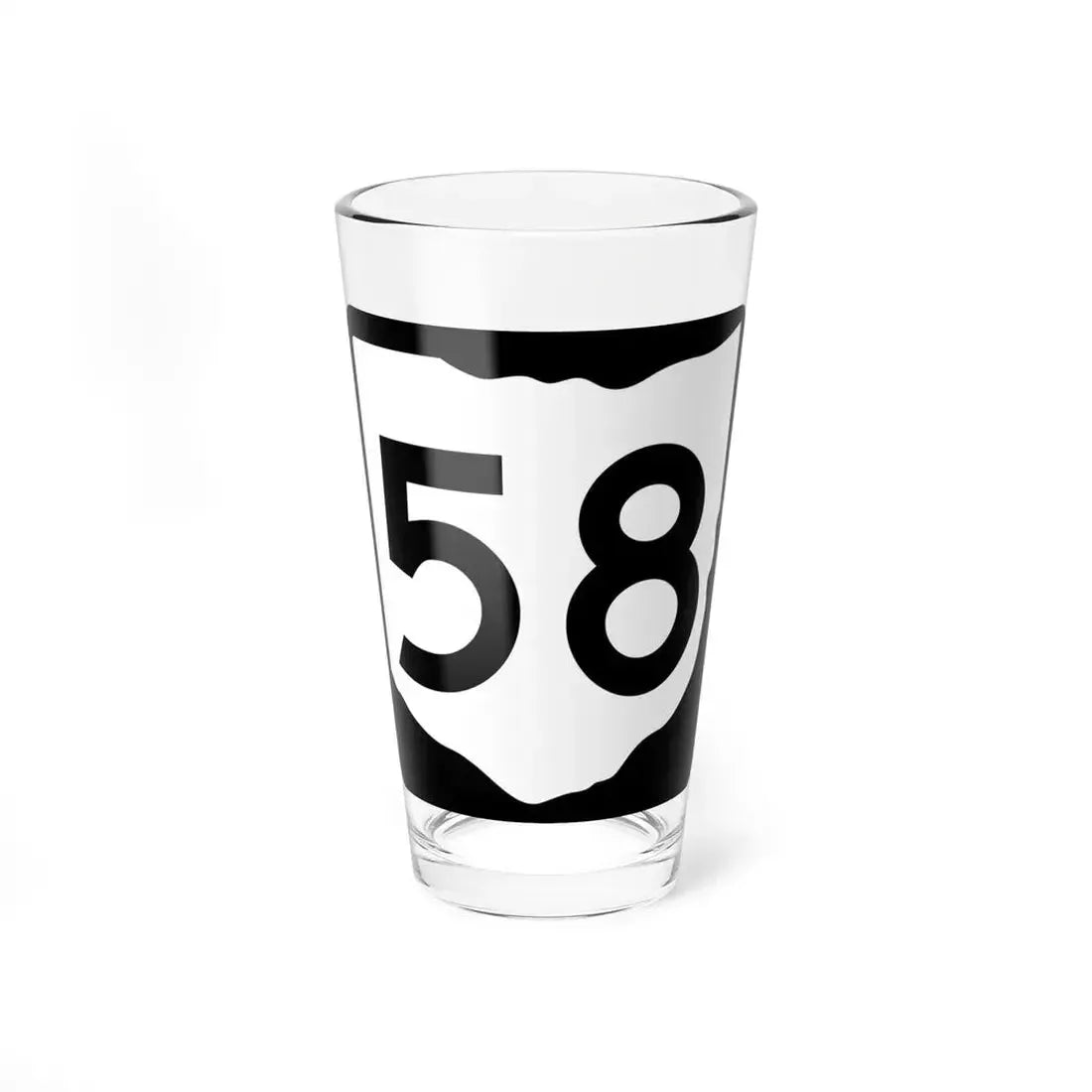 OH-58 (Ohio) (Road Sign) Pint Glass 16oz 16oz - Go Mug Yourself