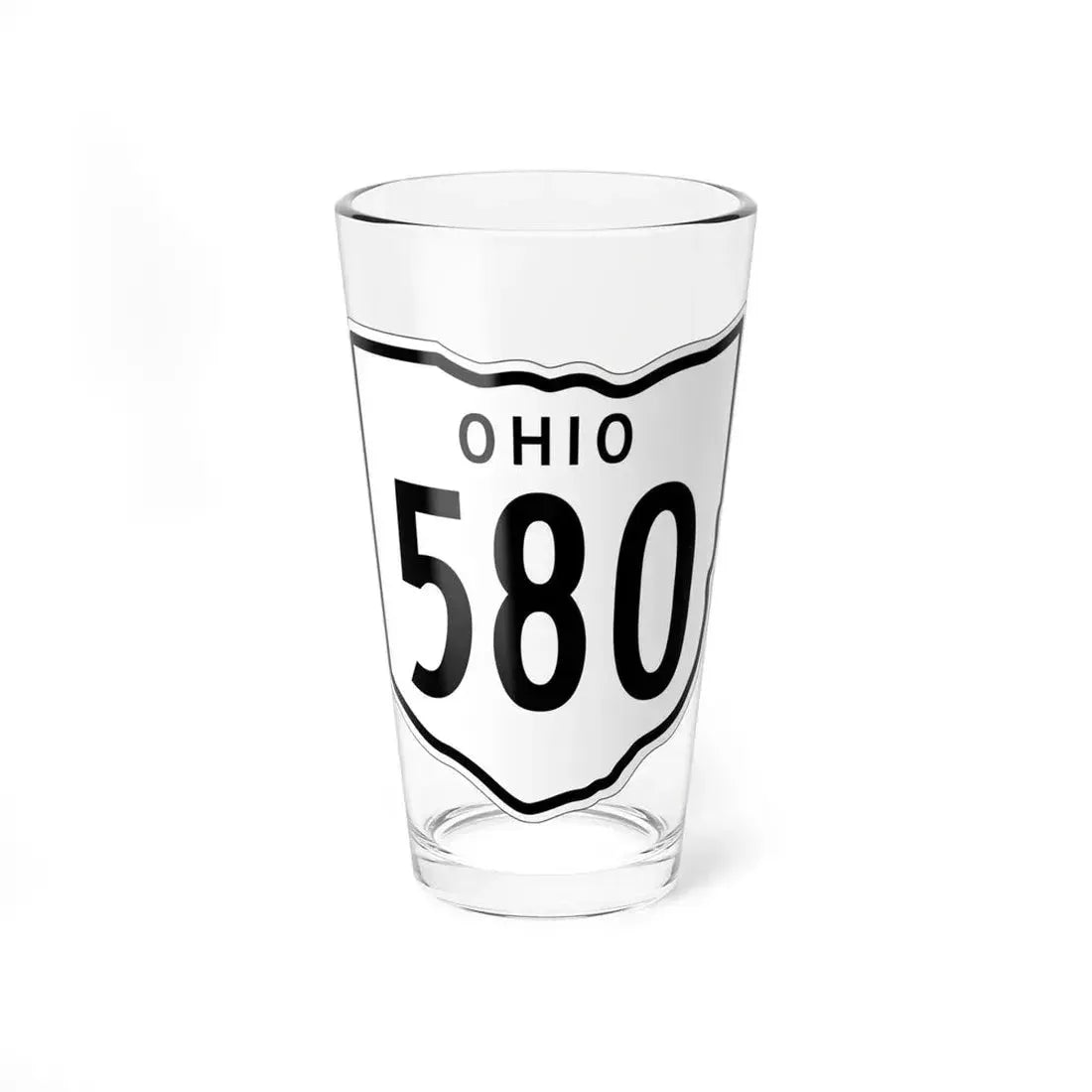 OH-580 1948 (Ohio) (Road Sign) Pint Glass 16oz 16oz - Go Mug Yourself