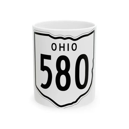 OH-580 1948 (Ohio) (Road Sign) White Coffee Mug 11oz - Go Mug Yourself