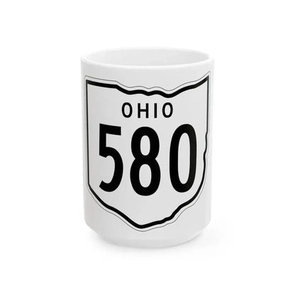OH-580 1948 (Ohio) (Road Sign) White Coffee Mug 15oz - Go Mug Yourself