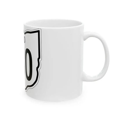 OH-580 1948 (Ohio) (Road Sign) White Coffee Mug - Go Mug Yourself