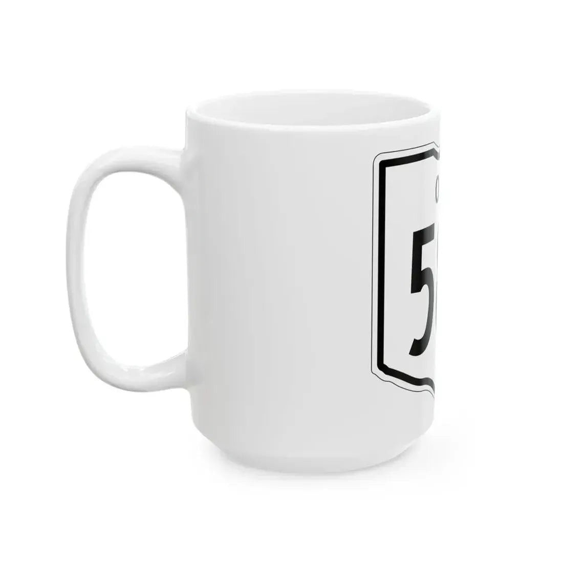OH-580 1948 (Ohio) (Road Sign) White Coffee Mug - Go Mug Yourself