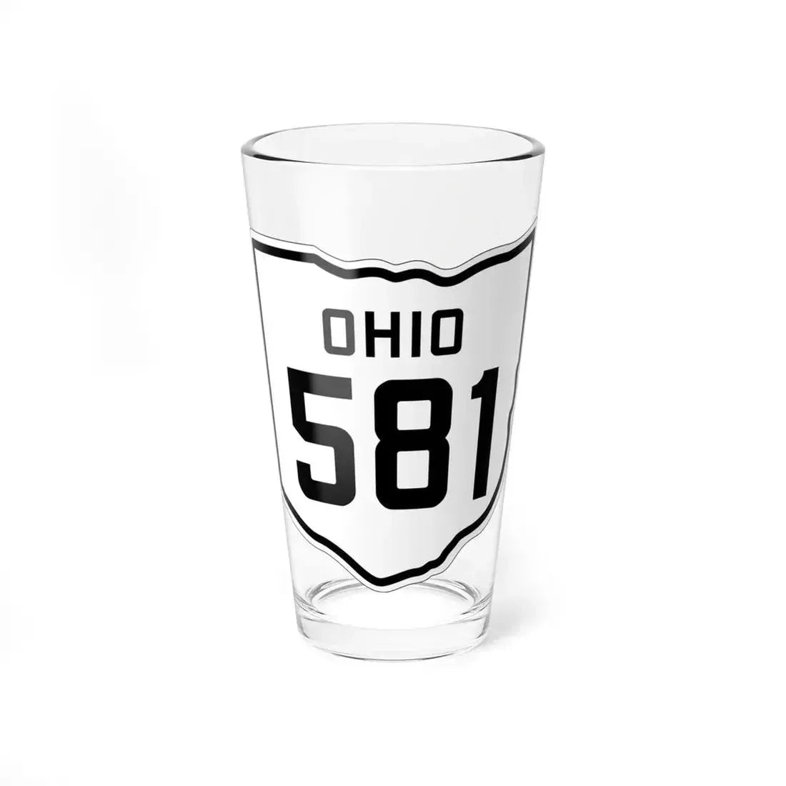 OH-581 1927 (Ohio) (Road Sign) Pint Glass 16oz 16oz - Go Mug Yourself