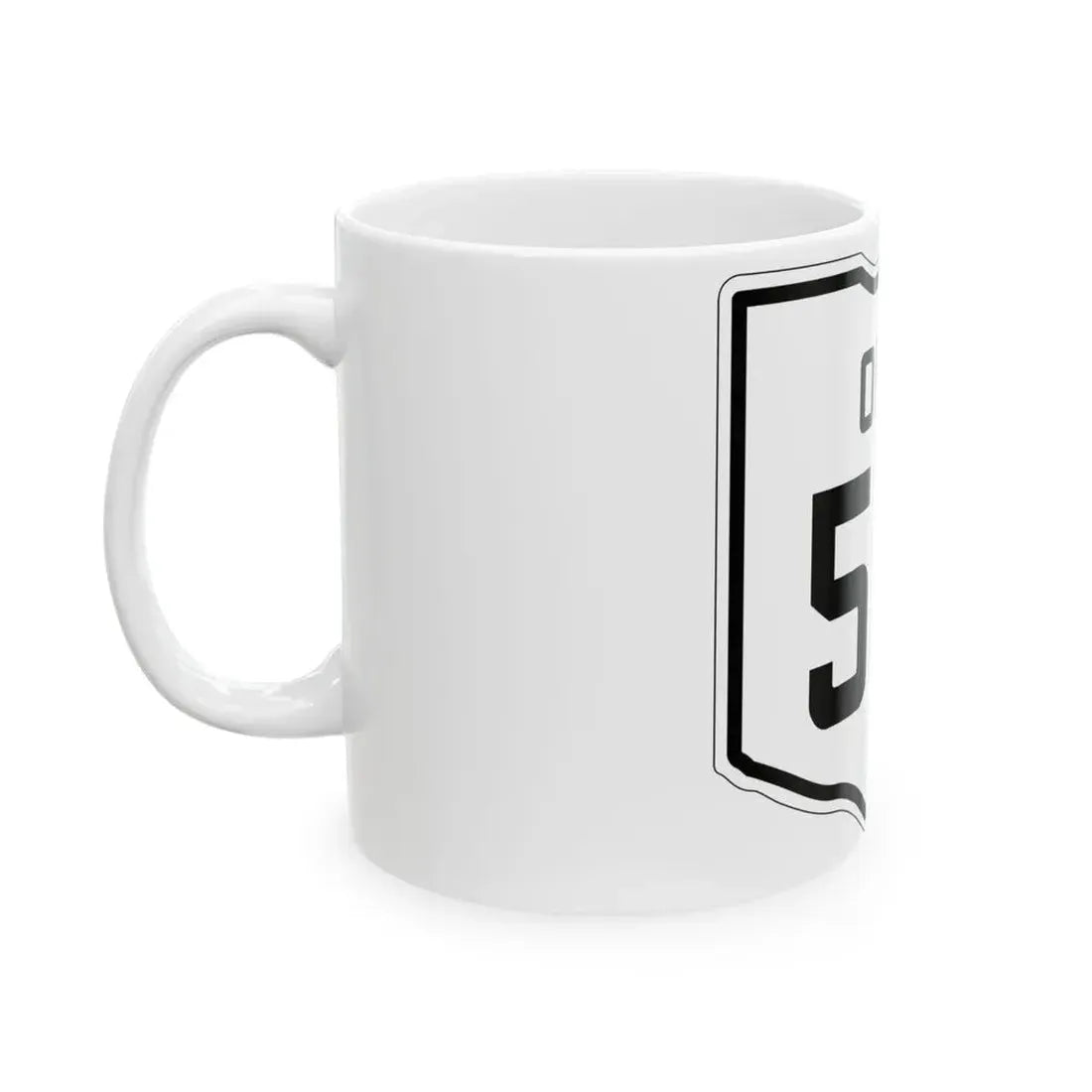 OH-581 1927 (Ohio) (Road Sign) White Coffee Mug - Go Mug Yourself