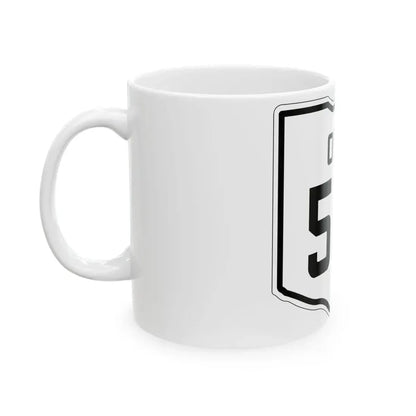 OH-581 1927 (Ohio) (Road Sign) White Coffee Mug - Go Mug Yourself