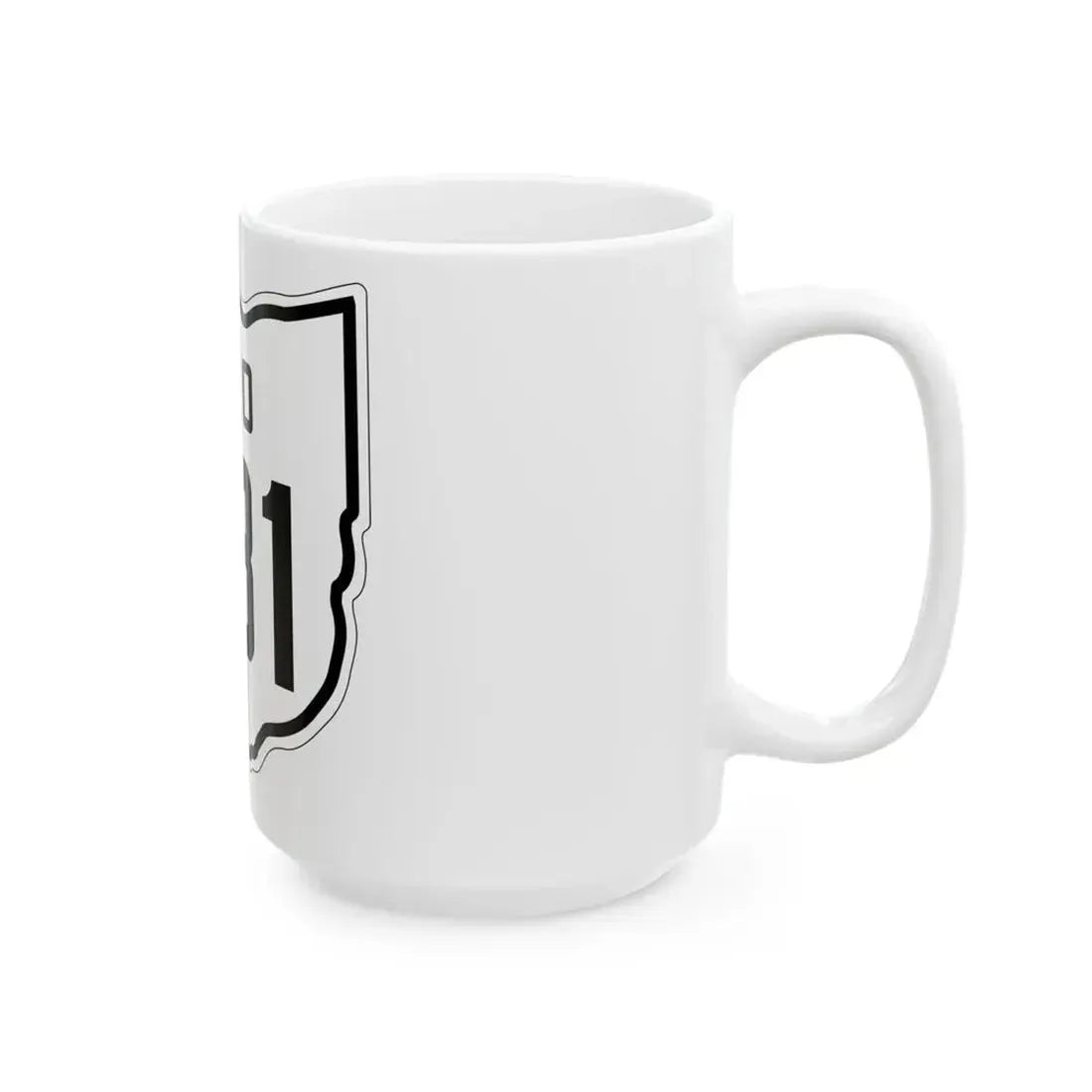 OH-581 1927 (Ohio) (Road Sign) White Coffee Mug - Go Mug Yourself