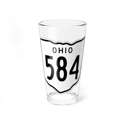 OH-584 1948 (Ohio) (Road Sign) Pint Glass 16oz 16oz - Go Mug Yourself