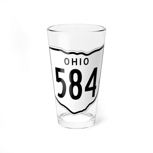 OH-584 1948 (Ohio) (Road Sign) Pint Glass 16oz 16oz - Go Mug Yourself