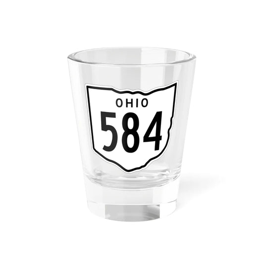 OH-584 1948 (Ohio) (Road Sign) Shot Glass 1.5oz 1.5oz - Go Mug Yourself