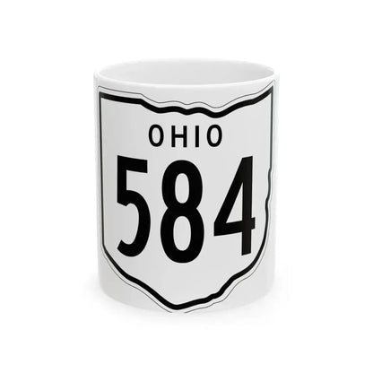 OH-584 1948 (Ohio) (Road Sign) White Coffee Mug 11oz - Go Mug Yourself