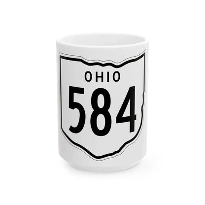 OH-584 1948 (Ohio) (Road Sign) White Coffee Mug 15oz - Go Mug Yourself